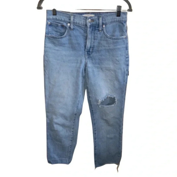 Madewell the Perfect Vintage Crop Light Wash Jeans Size 26P - Picture 2 of 7